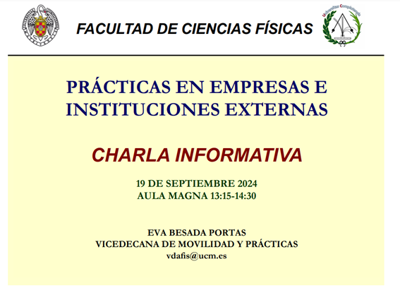 Charla Informativa de Prácticas en Empresa