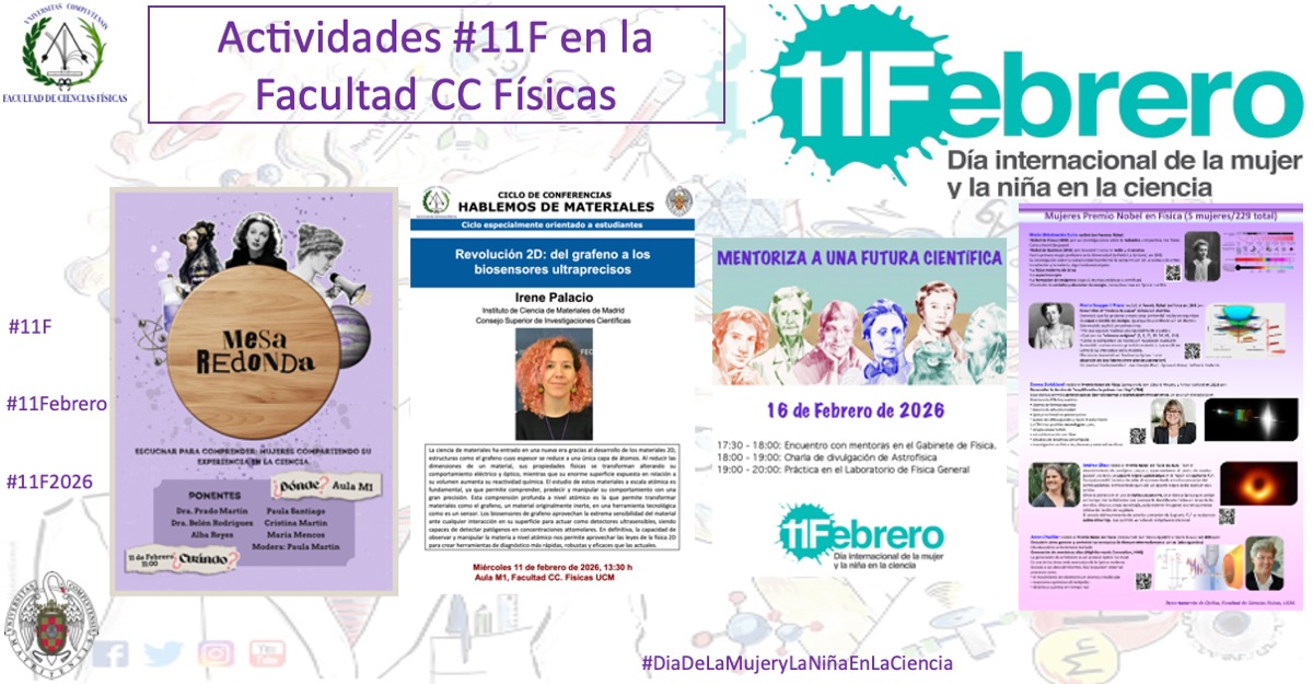 Actividades Día Internacional de la Mujer y la Niña en la Ciencia (11F 2026)