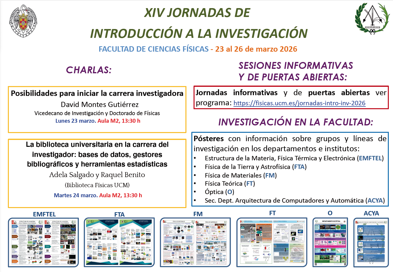 XIV JORNADAS DE INTRODUCCIÓN A LA INVESTIGACIÓN