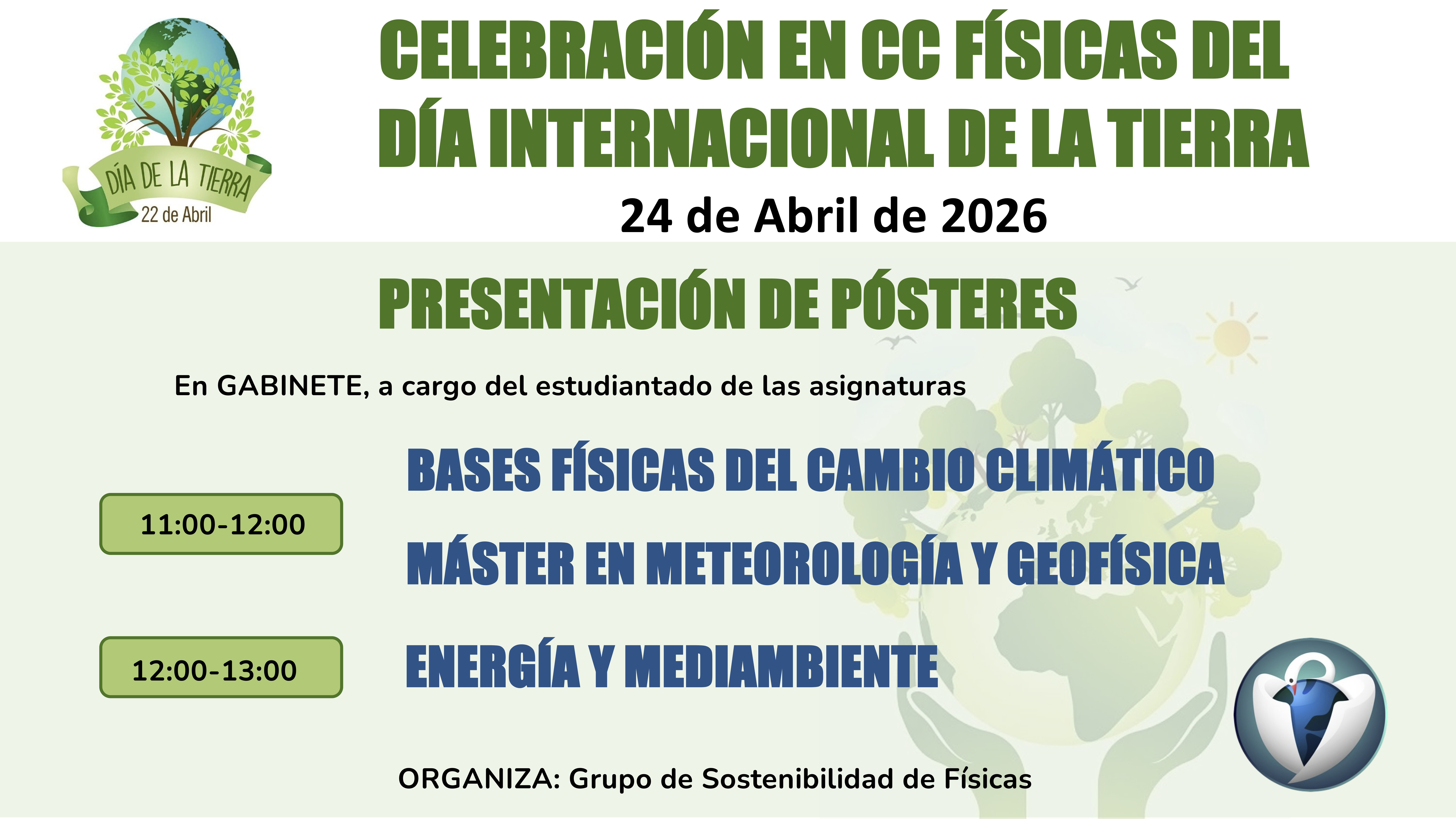 Celebración en CC Físicas - Día Internacional de la Tierra