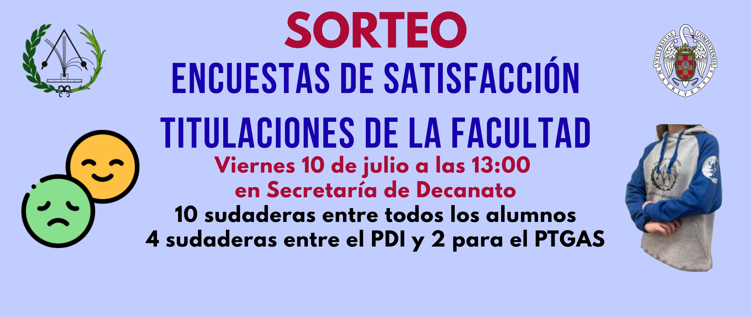 Sorteo encuestas de satisfacción de titulaciones