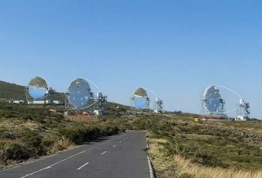El Observatorio de Rayos Gamma CTAO presenta los cuatro telescopios de gran tamaño que operarán en La Palma
