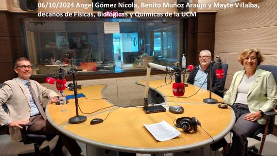 Entrevista en RNE - programa a hombros de gigantes con motivo de la celebración del 50 aniversario de las 5 facultades de ciencias