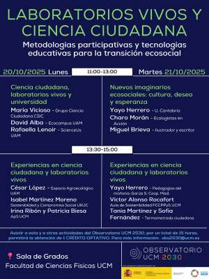 Jornadas de Ciencia Ciudadana y Laboratorios Vivos