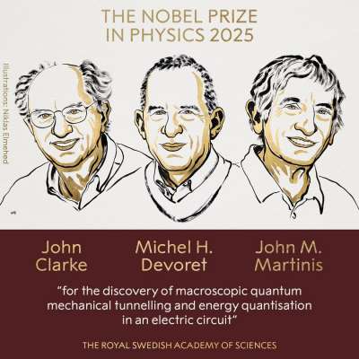 Premio Nobel de Física 2025 a John Clarke, Michel H. Devoret y John M. Martinis