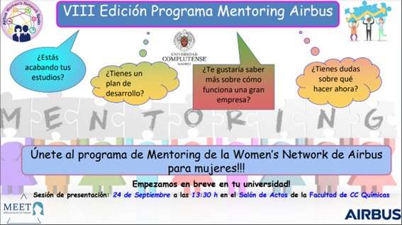 Programa Mentoring Airbus para jóvenes ciéntificas e ingenieras