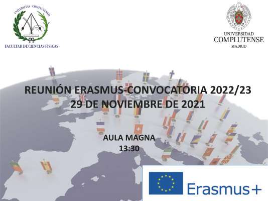 Reunión ERASMUS+ Convocatoria 2022-23